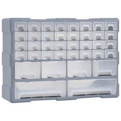 Caixa organizadora com 38 gavetas 52x16x37,5 cm