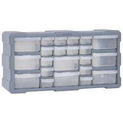 Caixa organizadora com 22 gavetas 49x16x25,5 cm