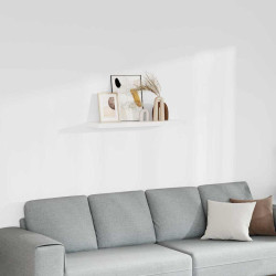Prateleira de parede suspensa 90x23,5x3,8 cm MDF branco