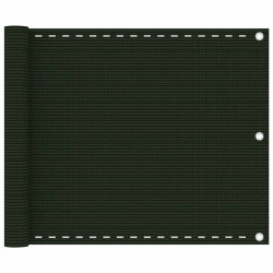Tela de varanda 75x500 cm pead verde-escuro