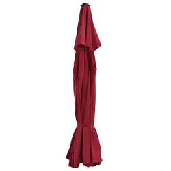 Tecido de substituição p/ guarda-sol exterior 515 cm bordô