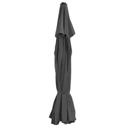 Tecido de substituição p/ guarda-sol exterior 515 cm antracite