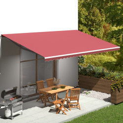Tecido de substituição para toldo bordô 600x350 cm poliéster