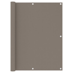 Tela de varanda 120x400 cm tecido oxford cinzento-acastanhado