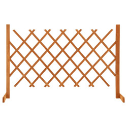 Vedação em treliça para jardim 120x90 cm abeto maciço laranja