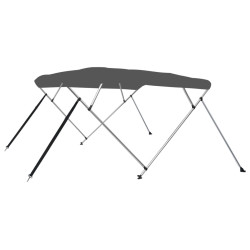 Toldo em 4 arcos bimini 243x196x137 cm antracite