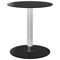 Mesa de centro 40 cm vidro temperado preto