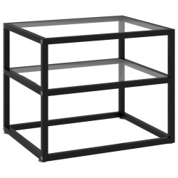 Mesa consola 50x40x40 cm vidro temperado transparente