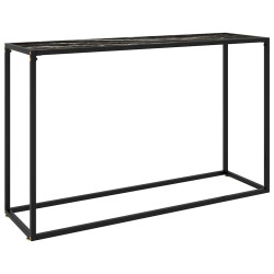 Mesa consola 120x35x75 cm vidro temperado preto