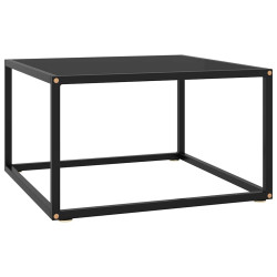 Mesa de centro 60x60x35 cm vidro preto