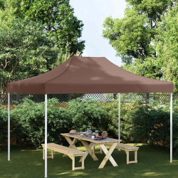 Teto para tenda de festas 4x3 m 270 g/m² castanho