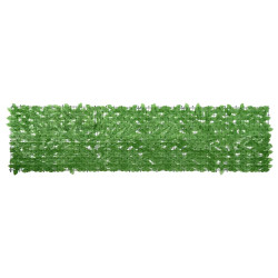 Tela de varanda com folhas verdes 300x75 cm