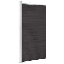 Painel de cerca 95x186 cm wpc preto