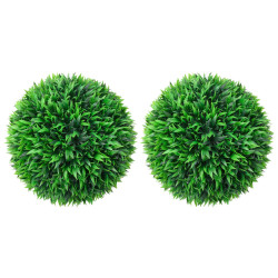 Bolas de buxos artificiais 2 pcs 38 cm