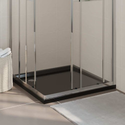 Base de chuveiro quadrada 90x90 cm ABS preto