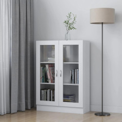 Armário vitrine 82,5x30,5x115 cm derivados de madeira branco