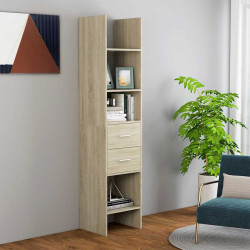 Estante 40x35x180 cm contraplacado cor carvalho sonoma