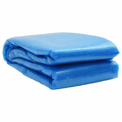Cobertura retangular para piscina 1000x600 cm PE azul