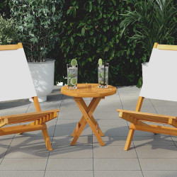 Tampo de mesa redondo 2,5 cm 40 cm madeira de teca maciça