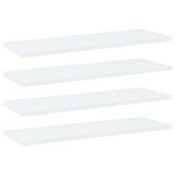 Prateleiras para estante 4 pcs derivados de madeira branco