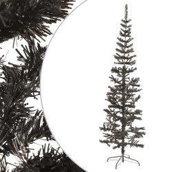 Árvore de natal fina 240 cm preto