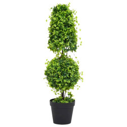 Planta artificial buxo com vaso 100 cm verde
