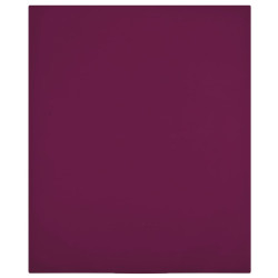 Lençóis ajustáveis 2 pcs 180x200 cm algodão jersey bordô