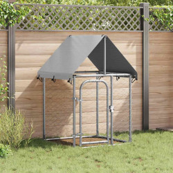 Canil de exterior com telhado 100x100x150 cm