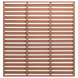 Painel de vedação 180x180 cm wpc castanho