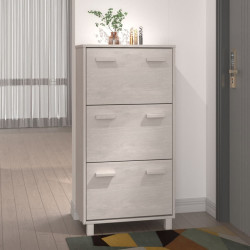 Sapateira hamar 59,5x35x117 cm pinho maciço branco