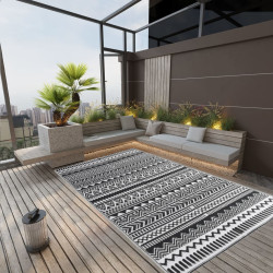 Tapete de exterior 190x290 cm arakil PP preto