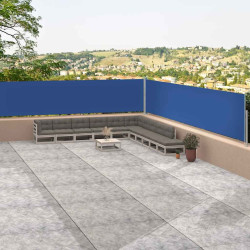 Toldo lateral retrátil 117x1200 cm azul