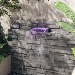 Cascata com luzes LED RGB 30 cm acrílico