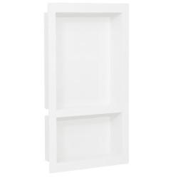 Habitáculo chuveiro c/ 2 compartim. 41x69x9 cm branco brilhante