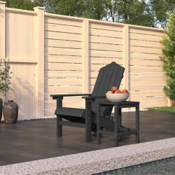 Cadeira de jardim adirondack com mesa pead antracite