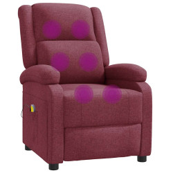 Poltrona de massagens tecido vermelho tinto