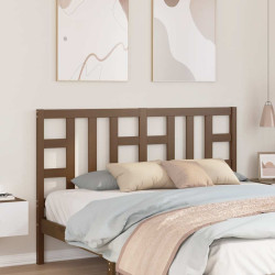 Cabeceira de cama 156x4x100 cm pinho maciço castanho mel