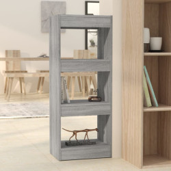 Estante/divisória 40x30x103 cm contraplacado cor sonoma cinza