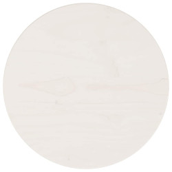 Tampo de mesa pinho maciço ø30x2,5 cm branco