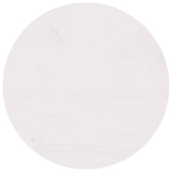 Tampo de mesa pinho maciço ø50x2,5 cm branco