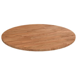 Tampo de mesa redondo ø60x1,5cm carvalho tratado castanho-claro