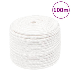 Corda de barco 14 mm 100 m polipropileno branco completo
