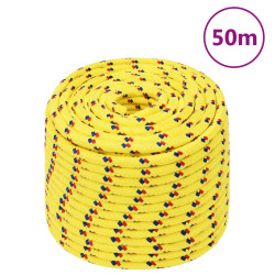 Corda de barco 14 mm 50 m polipropileno amarelo