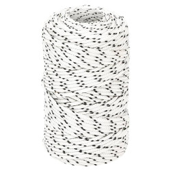 Corda entrançada para barco 2 mm x 250 m poliéster branco