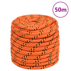 Corda de barco 18 mm 50 m polipropileno laranja