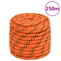 Corda de barco 16 mm 250 m polipropileno laranja
