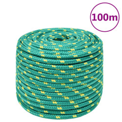 Corda de barco 12 mm 100 m polipropileno verde