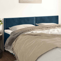 Cabeceiras azul-escuro 200x5x78/88 cm veludo