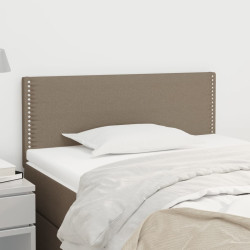 Cabeceira de cama tecido 90x5x78/88 cm cinzento-acastanhado