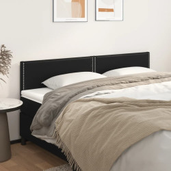 Cabeceiras preto 200x5x78/88 cm couro artificial